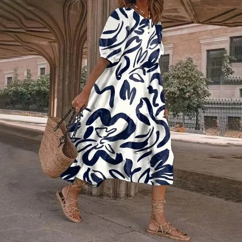 CD | Rochie midi tipărită A-line