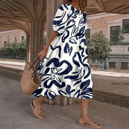 CD | Rochie midi tipărită A-line