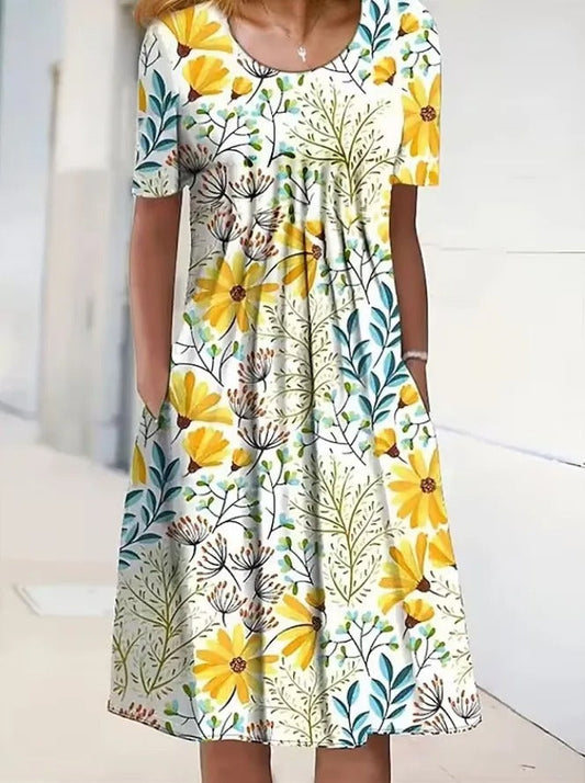 CD | Rochie midi cu imprimeu floral
