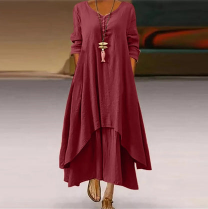 CD | Rochie midi fluidă cu mai multe straturi
