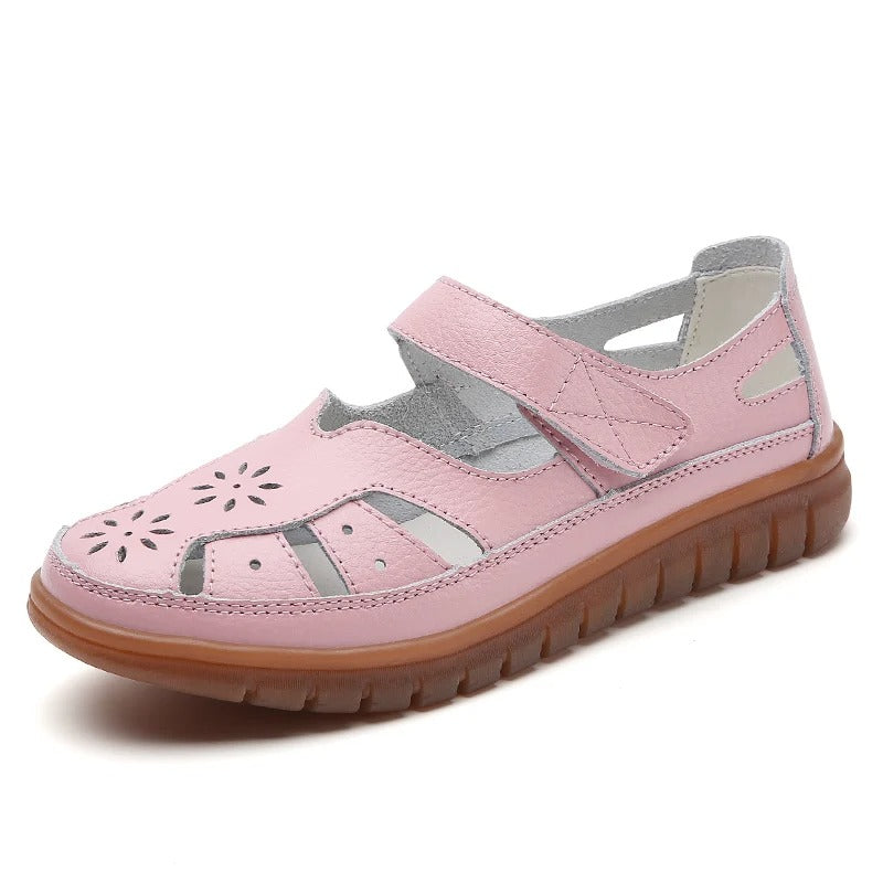 CD | Pantofi casual cu model floral perforat