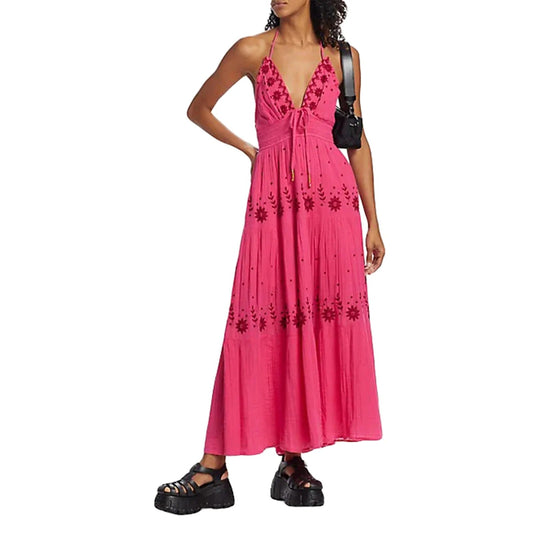 CD | Bohème rochie maxi brodată