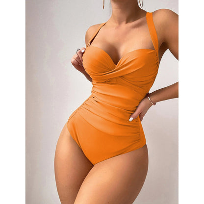CD | Bikini dintr-o singură piesă cu partea din față răsucită
