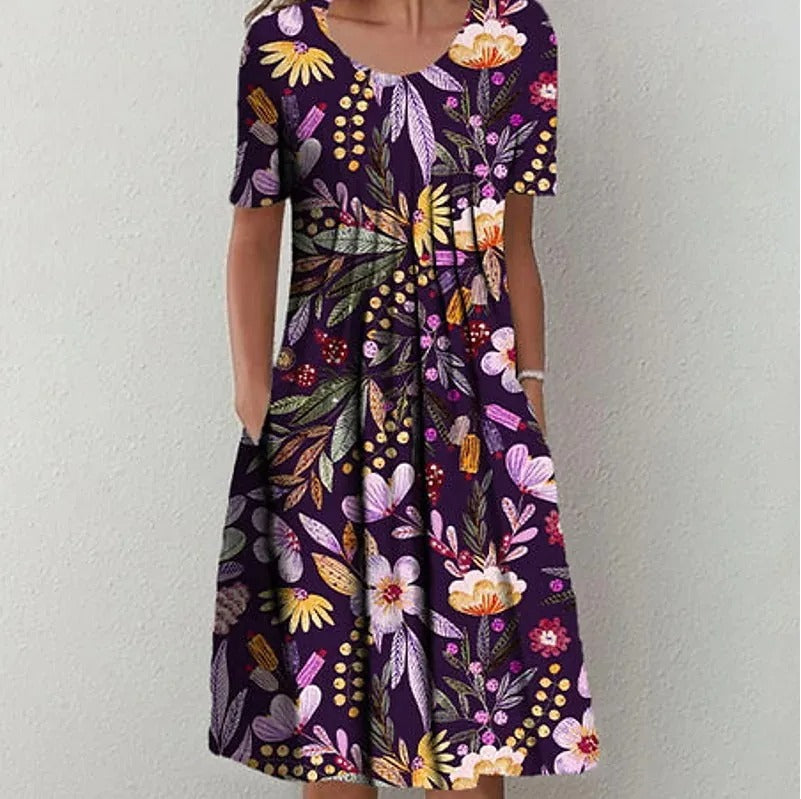 CD | Rochie midi cu imprimeu floral