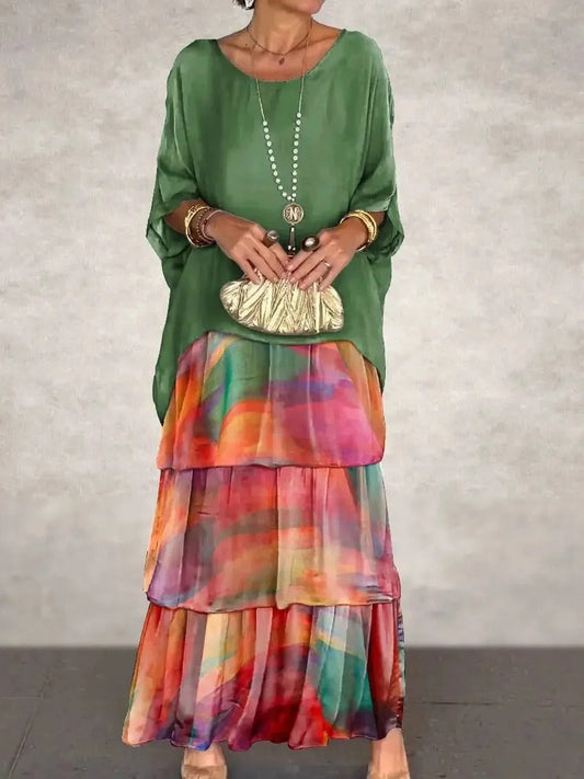 CD | Rochie maxi stratificată lejeră