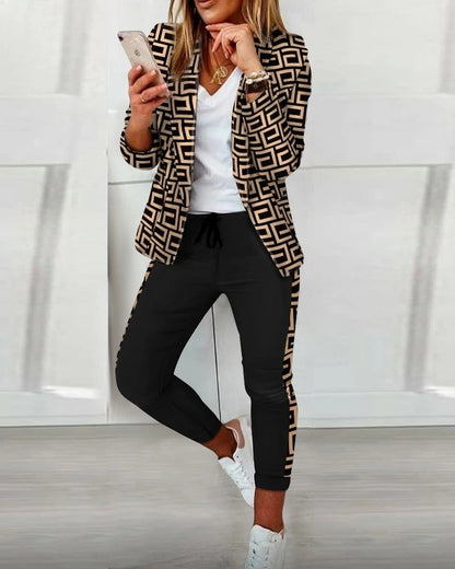 CD | Set blazer chic din două piese