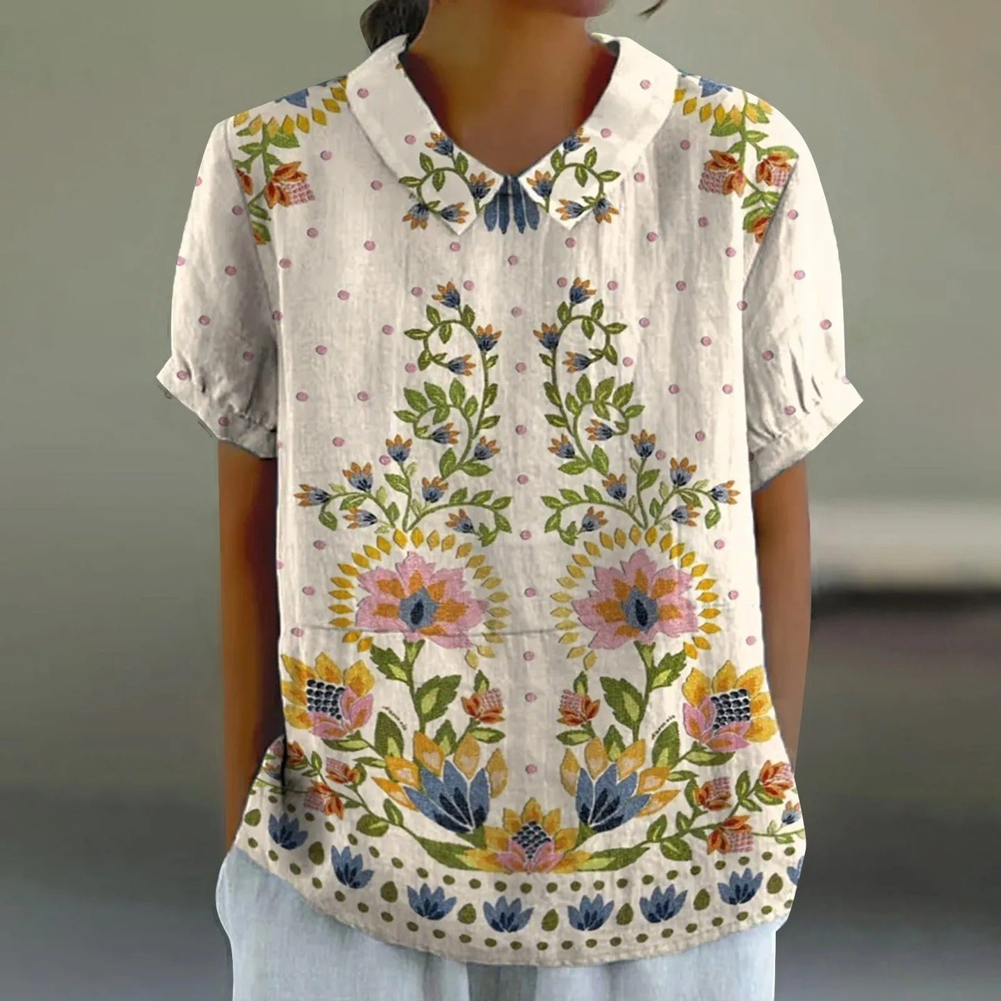CD | Bluză cu imprimeu floral pentru femei