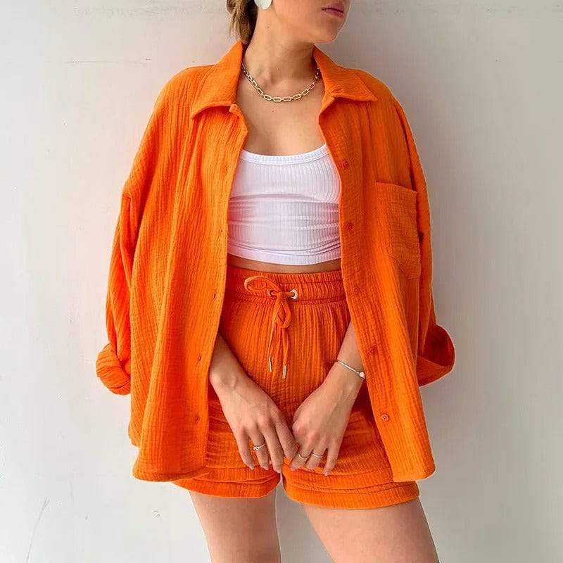 CD | Trend - Cămașă aerisită și pantaloni confortabili - perfecți pentru zilele călduroase
