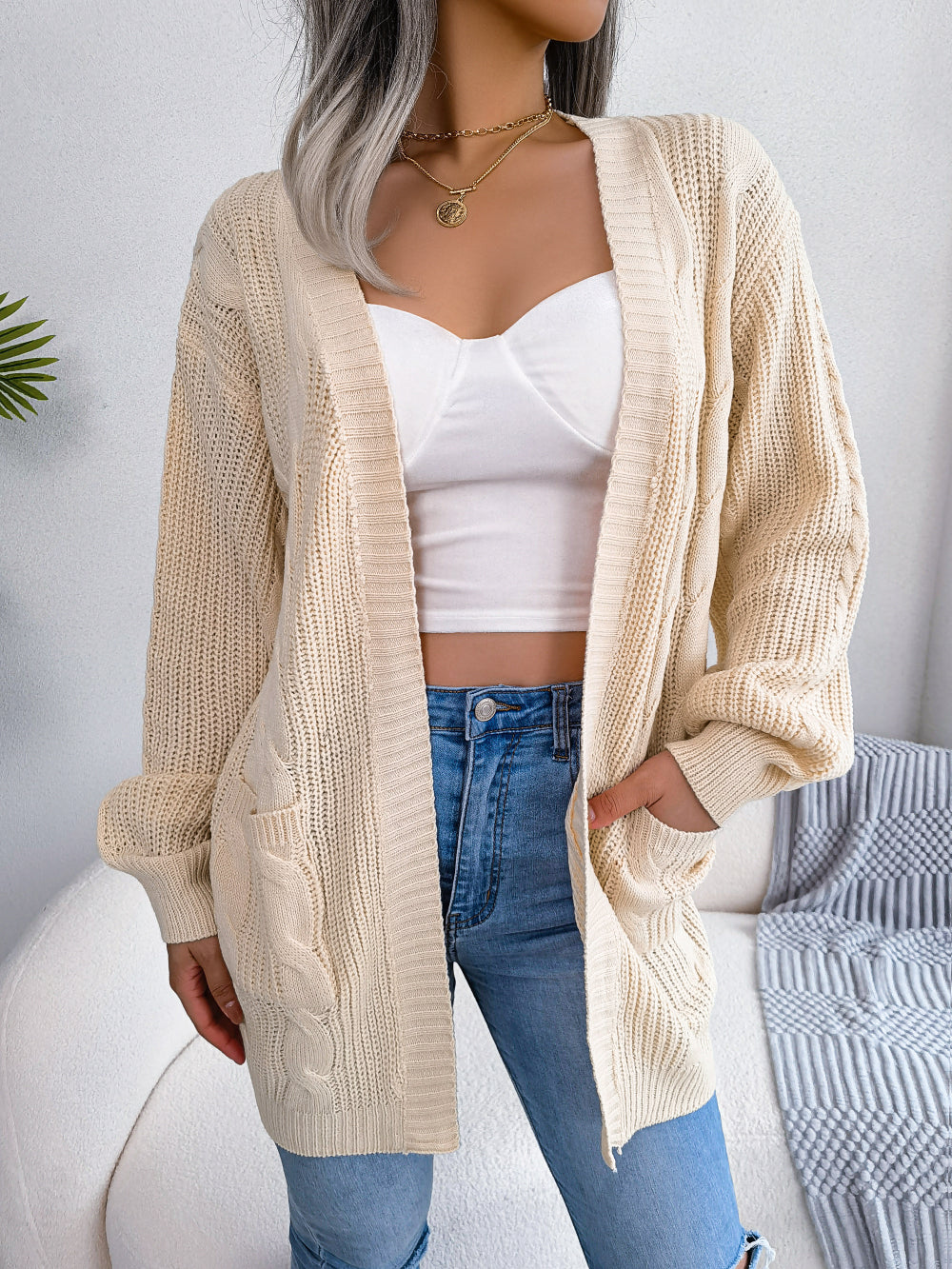 CD | Cardigan general șic și relaxat
