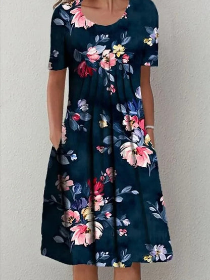 CD | Rochie midi cu imprimeu floral