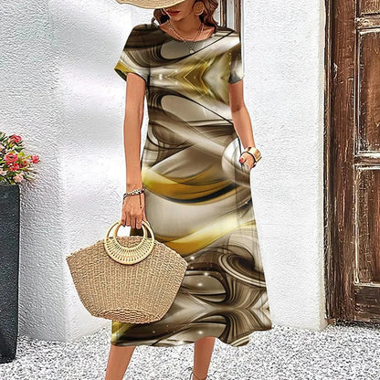 CD | Rochie midi imprimată