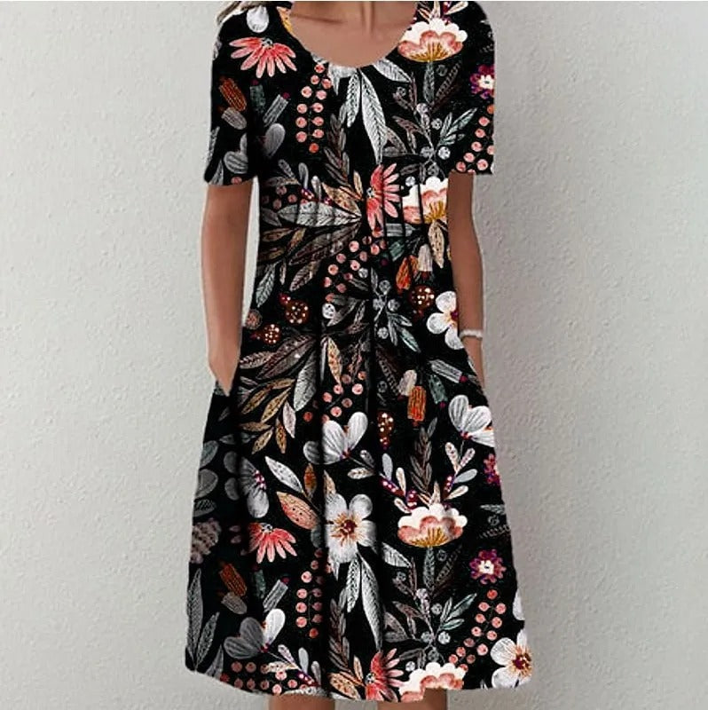 CD | Rochie midi cu imprimeu floral