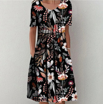 CD | Rochie midi cu imprimeu floral