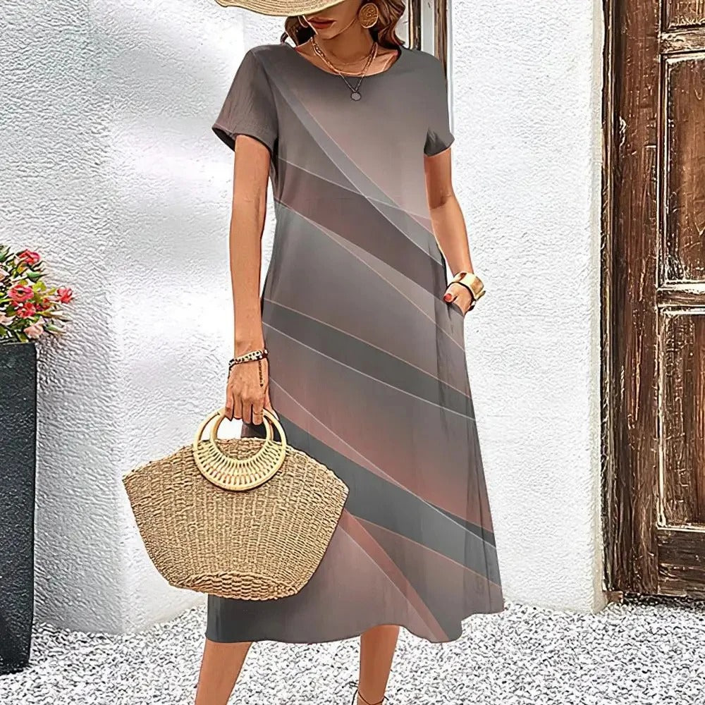 CD | Rochie midi imprimată