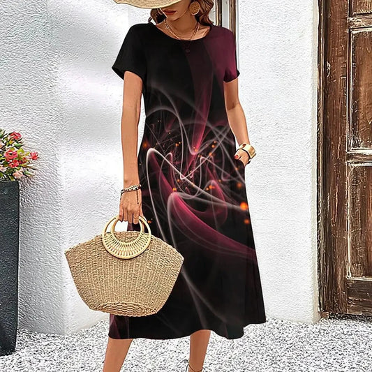 CD | Rochie midi imprimată