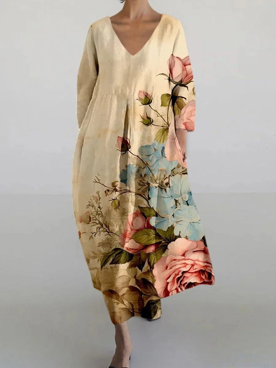 CD | Rochie maxi imprimată