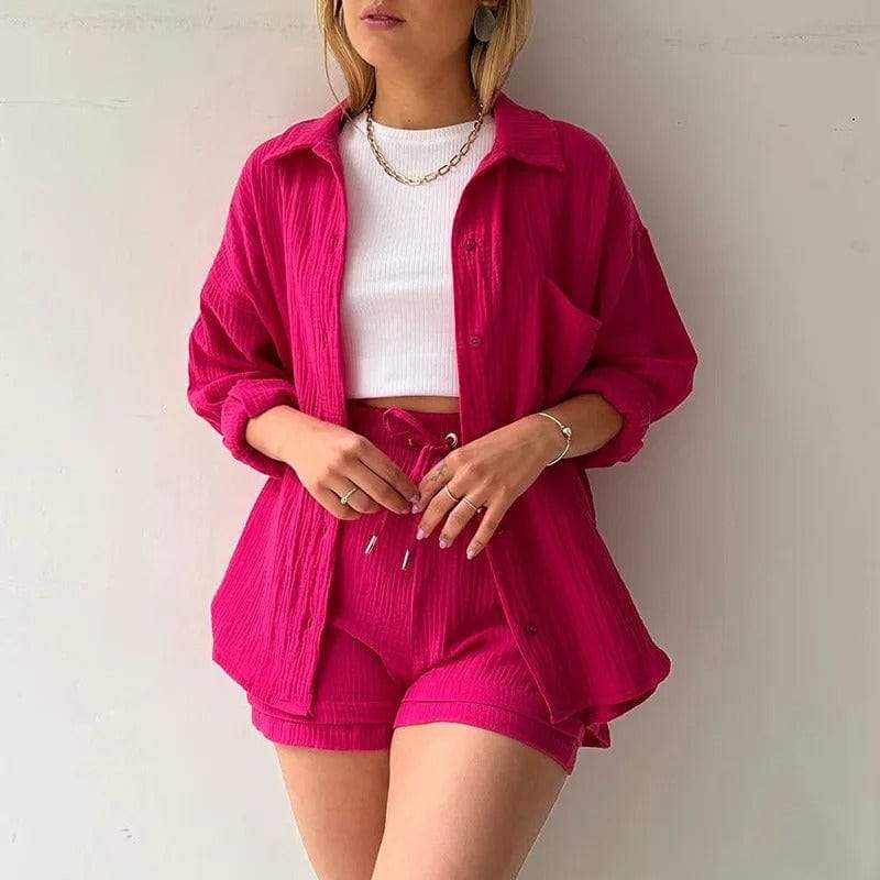 CD | Trend - Cămașă aerisită și pantaloni confortabili - perfecți pentru zilele călduroase