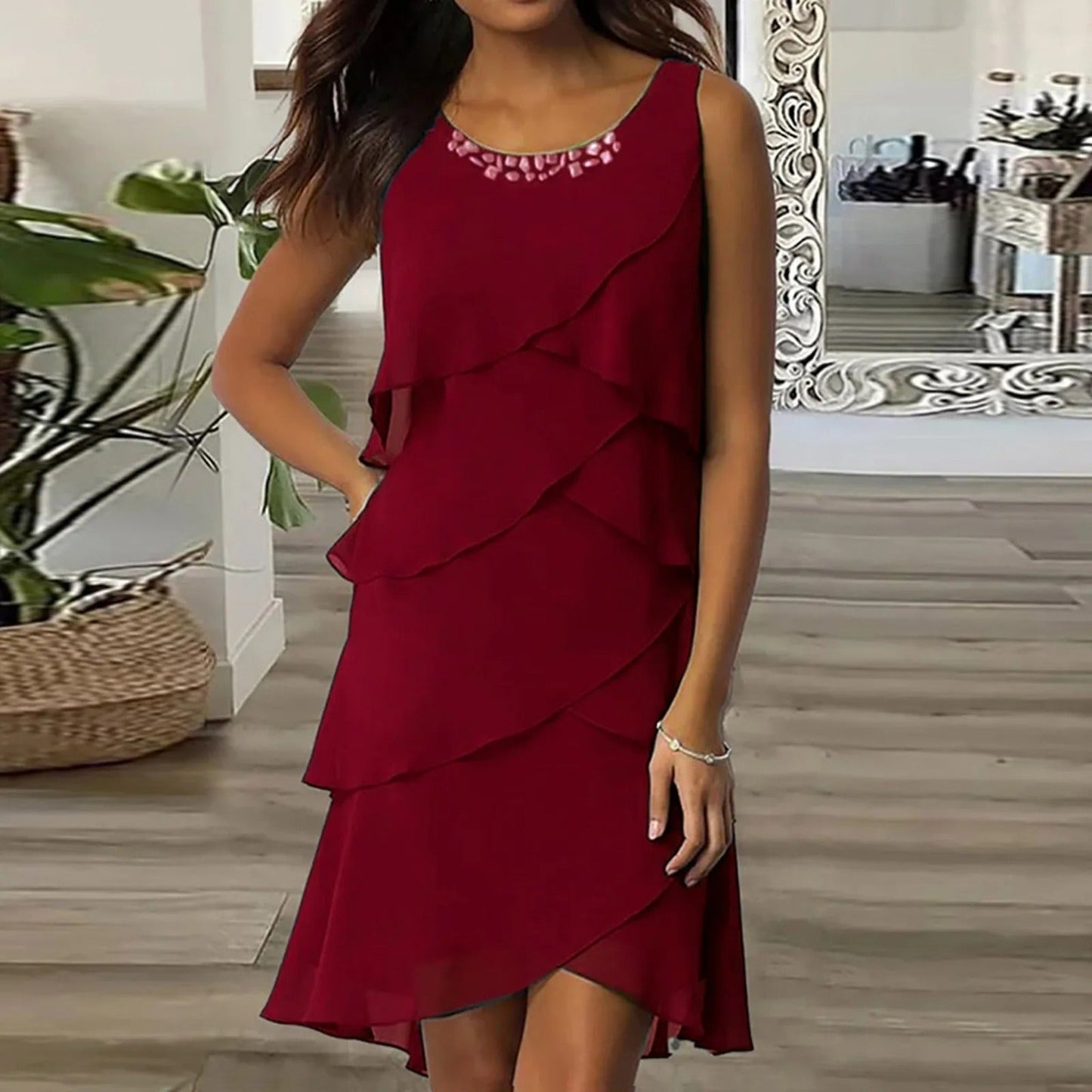 CD | Rochie maxi fără mâneci