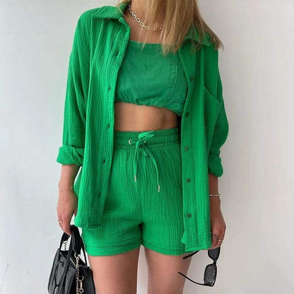 CD | Trend - Cămașă aerisită și pantaloni confortabili - perfecți pentru zilele călduroase