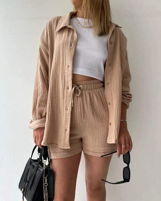 CD | Trend - Cămașă aerisită și pantaloni confortabili - perfecți pentru zilele călduroase