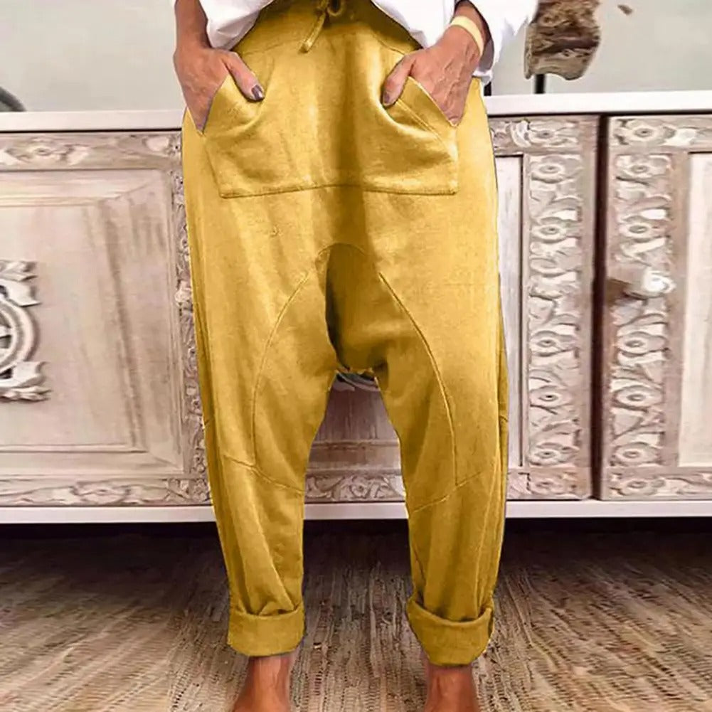 CD | Pantaloni relaxanți cu cordon pentru femei