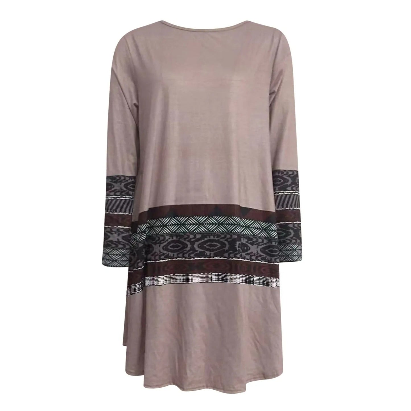 CD | Pulover relaxat cu imprimeu chevron