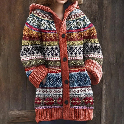 CD | Vintage jacquard doamnelor cardigan