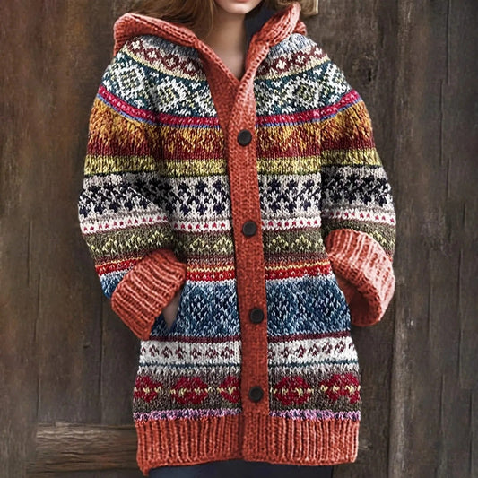 CD | Vintage jacquard doamnelor cardigan
