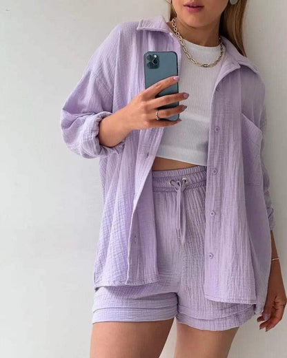 CD | Trend - Cămașă aerisită și pantaloni confortabili - perfecți pentru zilele călduroase
