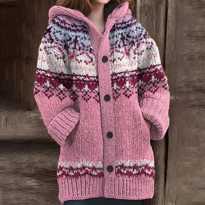 CD | Vintage jacquard doamnelor cardigan