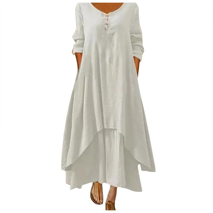 CD | Rochie midi fluidă cu mai multe straturi