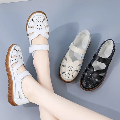 CD | Pantofi casual cu model floral perforat