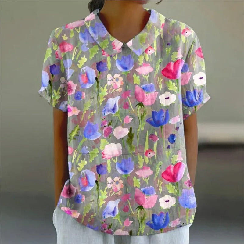 CD | Bluză cu imprimeu floral pentru femei
