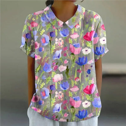 CD | Bluză cu imprimeu floral pentru femei