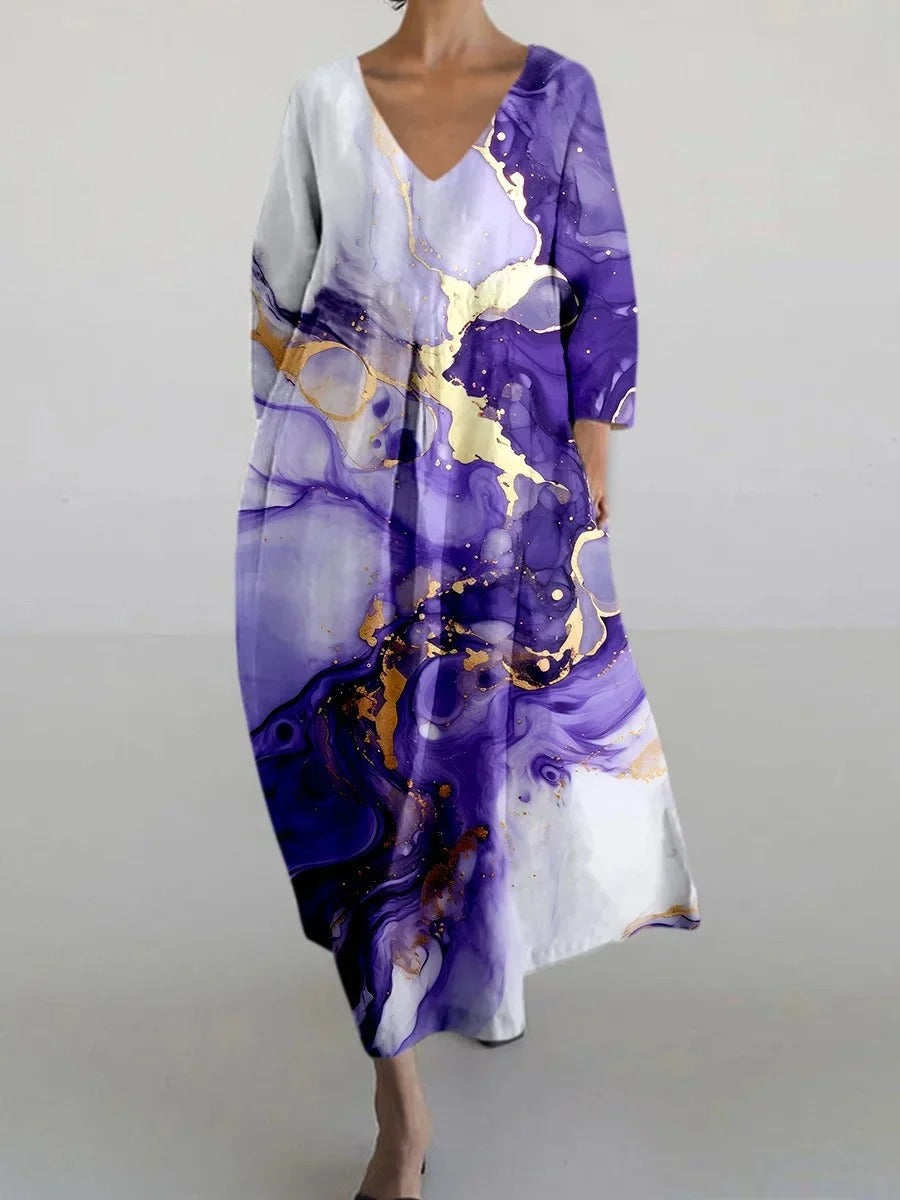 CD | Rochie maxi imprimată