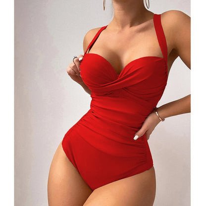 CD | Bikini dintr-o singură piesă cu partea din față răsucită