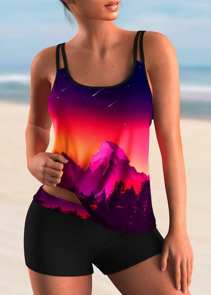 CD | Tankini ombre cu flori
