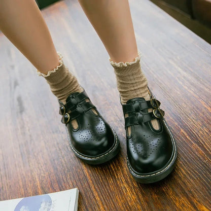 CD | Pantofi Oxford plat în stil britanic