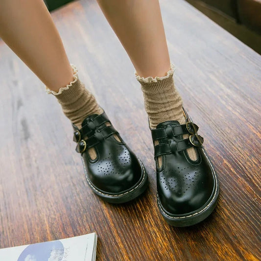 CD | Pantofi Oxford plat în stil britanic