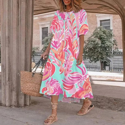 CD | Rochie midi tipărită A-line