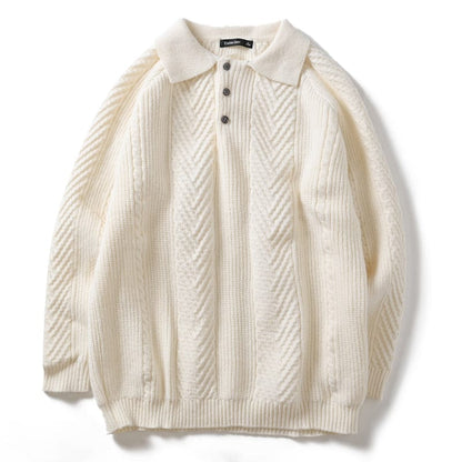 CD | Pulover polo tricotat cu guler