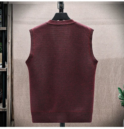 CD | Pulover casual fără mâneci cu decolteu în V
