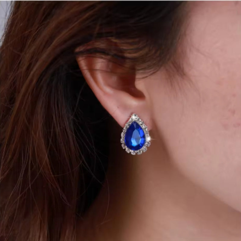 Blue Drop Earrings