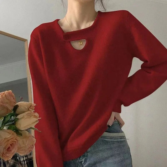 CD | Elegant & elegant jumper cu buton
