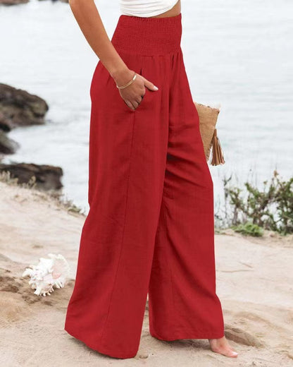 CD | Pantaloni casual cu picioare largi