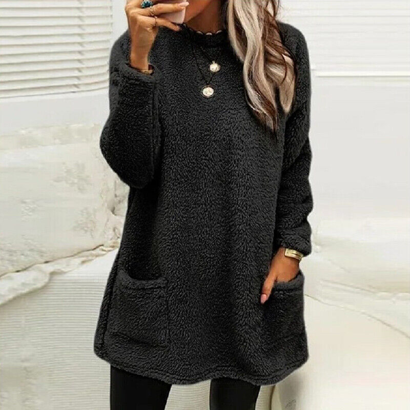 CD | Pulover confortabil din fleece cu buzunare
