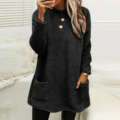 CD | Pulover confortabil din fleece cu buzunare