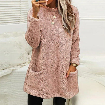 CD | Pulover confortabil din fleece cu buzunare