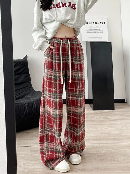 CD | Pantaloni vintage din lână tartan
