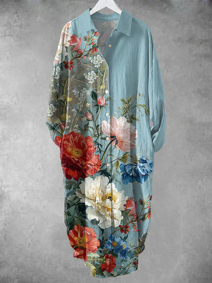CD | Rochie midi cu nasturi și imprimeu floral